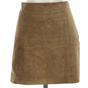 Polo Ralph Lauren Suede Leather Mini Skirt